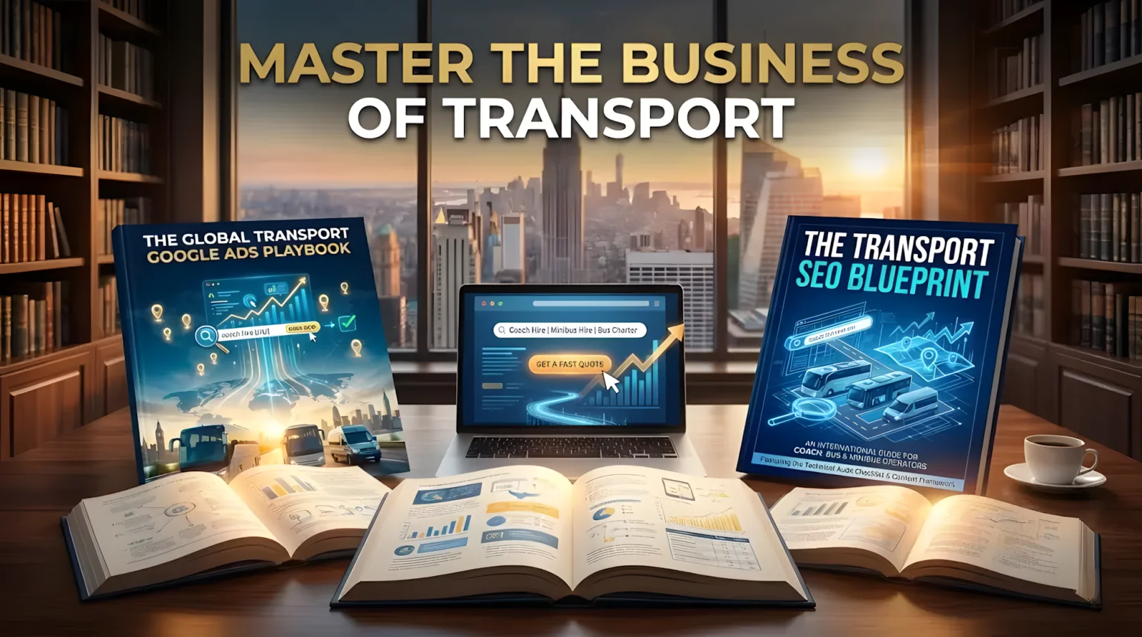 The Ultimate Transport Business Growth Library — three book covers