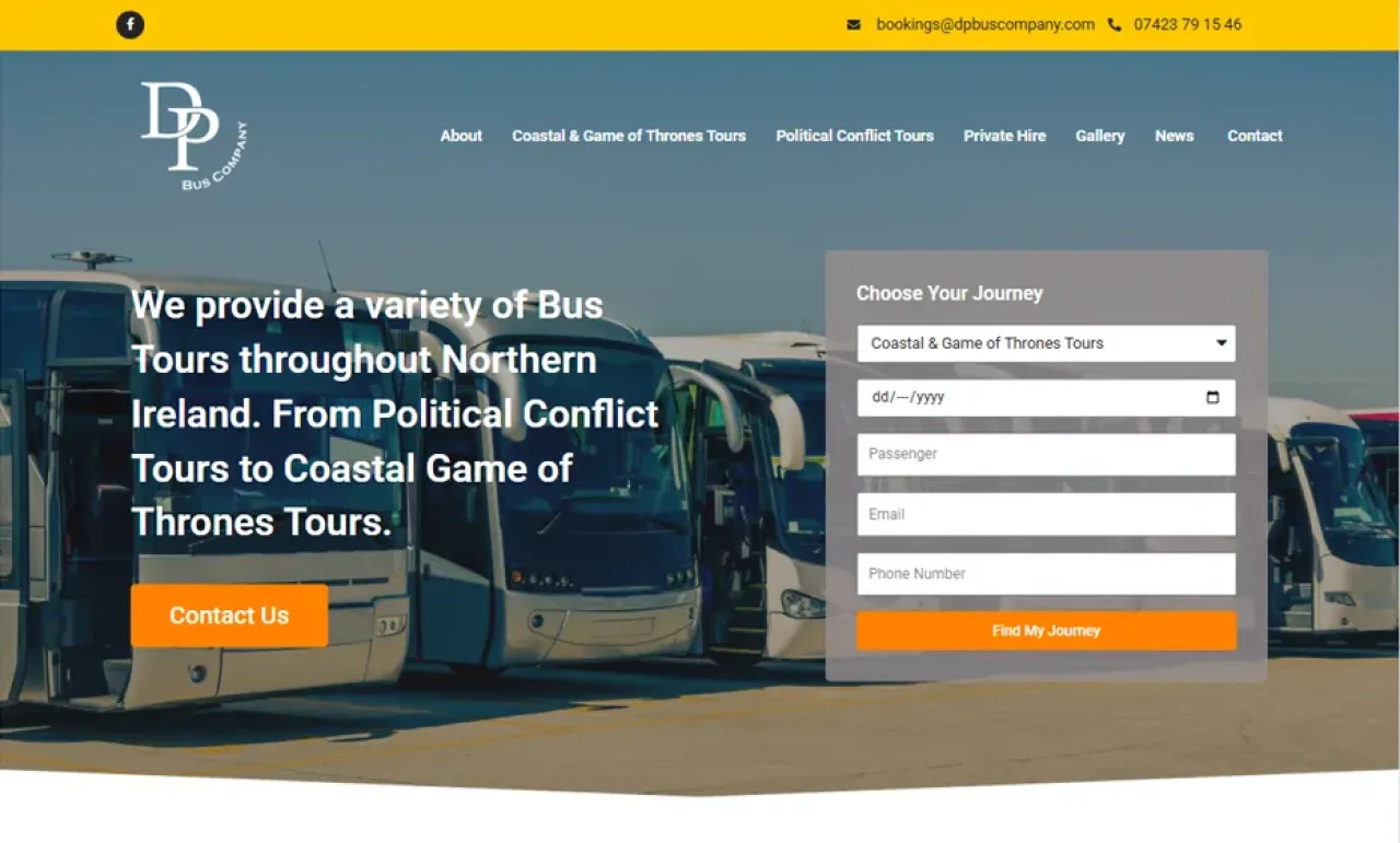 DP Bus Company website